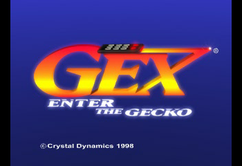 Gex: Enter the Gecko Title Screen